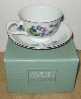Avon Blossoms of the Month Cup Saucer February Violet  