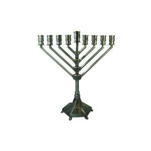  Menorah in Pewter with Chabbad Design (Large)
