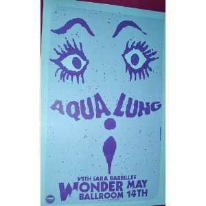  AquaLung Poster   Concert Flyer   Words & Music Tour