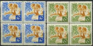 RUSSIA USSR 1958 DAY OF SOVIET YOUTH. MI# 2094 2095 MNH  