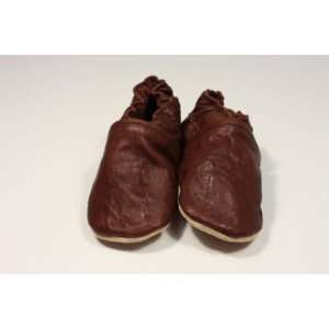  Matte Chocolate Leather Baby Booties Baby