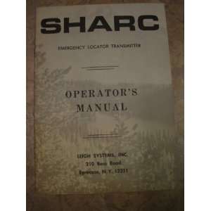  SHARC Emergency Locator Transmitter   Operators Manual 