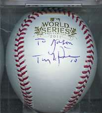   LaRussa signed Baseball St Louis Cardinals WS World Series 2011  