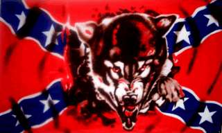 Rebel Wolf Confederate Southern Pride USA 3x5 Flag NEW  