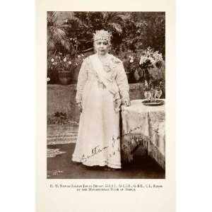  1925 Print Sultan Shah Jahan Begum Bhopal Mohammedan State 