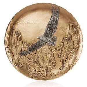 Handmade Soaring Eagle Plate by Wendell August Forge 
