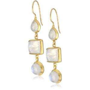  Wendy Mink Allure Moonstone Triple Set Earrings Jewelry