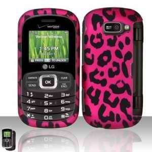 LG Octane VN530 (Verizon) Hot Pink Leopard Skin Design Premium Phone 