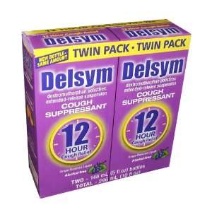 Delsym 12 Hour Cough Relief Alcohol Free Grape Flavored Liquid Cough 