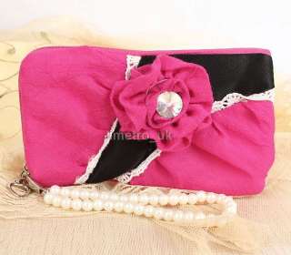 Fashion flower mobile phone handy MP4 / pouch bag case  