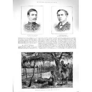  1881 NATIVE LOOM MANGANYA AFRICA LAURENCE WHYMPER