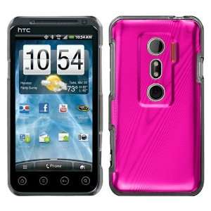 Hot Pink Cosmo WP Hard Protector Case Cover For HTC EVO 3D 