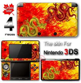 Cool Dragon SKIN VINYL STICKER DECAL COVER for Nintendo 3DS  