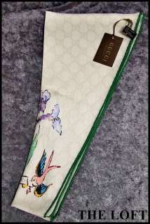 GUCCI SCARF SCHAL SILK SEDA  WORLDWIDE  