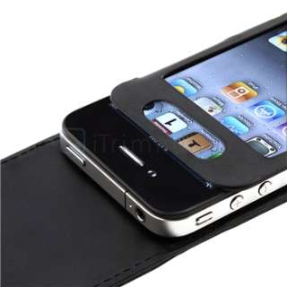 Black Case+INSTEN Charger+Privacy LCD+Cord for iPhone 4 4S 4G 4GS 