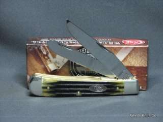 Case XX 2011 Collectors Club Trapper Second Cut Jigged Olive Green 