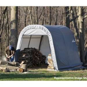   11 x 8 x 10 Round Style Shelter, Green Cover Patio, Lawn & Garden