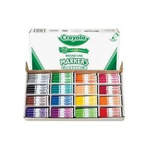 BIN588201 Crayola LLC Markers Classpack, Non Washable, 256/BX, 16 Asst 