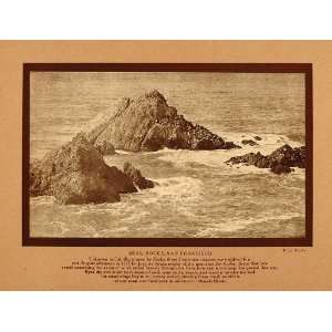  1911 Print California Seal Rocks San Francisco W Worden 