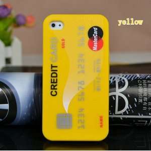   Credit Card Silicone Cover Case for Apple Iphone 4 4g 4s Cell Phones