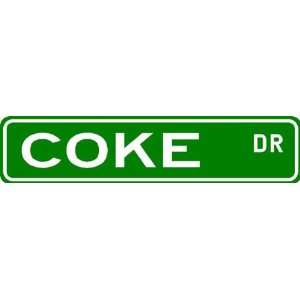  COKE Street Sign ~ Family Lastname Sign ~ Gameroom 
