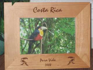 Costa Rica Picture Frame Personalized Souvenir  