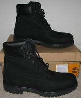 TIMBERLAND Black 6 SCUFF PROOF Boots Shoe Mens sz 11.5  