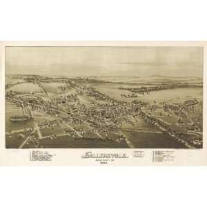  1894 map of Sellersville, Pennsylvania
