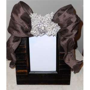  5x7 Couture Handcrafted Polka Dot Jeweled Picture Frame 