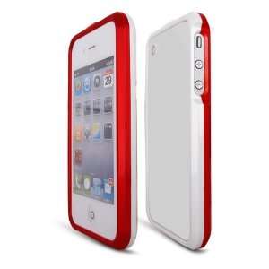 iPhone 4 / iPhone 4S PDA Decore Bumper Red/White (Carriers Verizon 