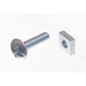 ROOFING BOLT CROSS HEAD 6MM M6 X 25MM LENGTH BZP WITH SQUARE NUTS 