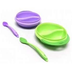   Meal Mates Infant Sectioned Bowl With Spoon, Colors May Vary (3 Pack
