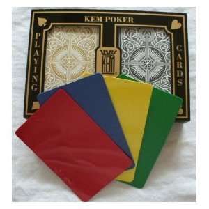  2 Free Cut Cards + KEM Arrow Black Gold Playing Cards 