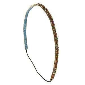   Gurnani Colored Crystal Skinny Headwrap, Bronze Multi, 1 ea Beauty