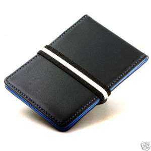 New Band Credit Card Wallet ID Holder Money Clip Blue  