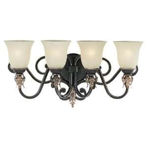 Sea Gull Lighting 4025 85 Four Light Acanthus Wall and Bath Fixture 