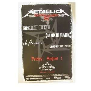  Metallica Handbill Poster Invesco Field Metalica 