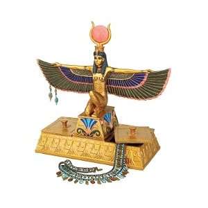  Isis Sculptural Egyptian Jewlery Box 