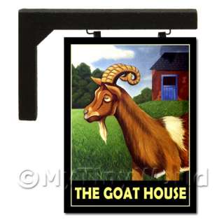 Wall Mounted Doll House Pub Sign   The Goat House  