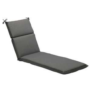   Textured Gray Outdoor Chaise Lounge Cushion Patio, Lawn & Garden
