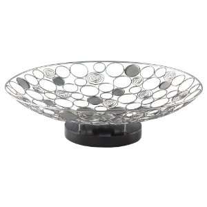  Silver Swirl Decorative Bowl