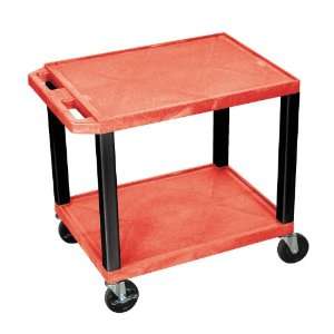 H. Wilson Multipurpose Utility Cart Red and Black Office 