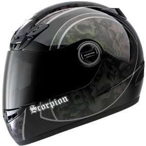 Scorpion EXO 400 Graphics Helmet Chameleon Green XL 02 058 