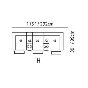  Regent Sectional Configuration H