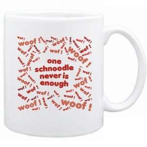    New  One Schnoodle Never Is Enough   Mug Dog