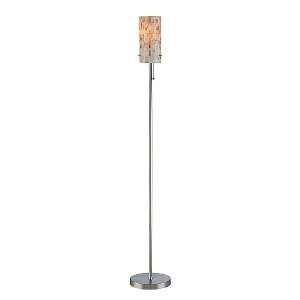  Schale Collection 1  Light 60 Polished Steel Floor Lamp 