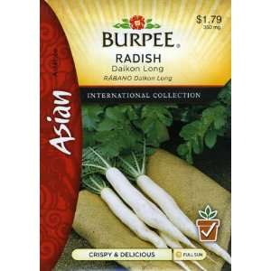   69645 Asian   Radish Daikon Long Seed Packet Patio, Lawn & Garden