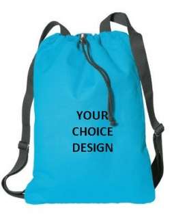 Custom Embroidered Cinch Bag Backpack Monogram  