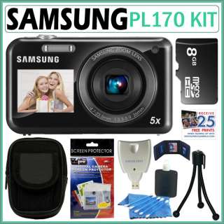 Samsung PL170 16MP Dual View Digital Camera 8GB Bundle 610563291786 