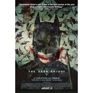  Dark Knight, The, Original 27x40 Double sided Imax Movie 